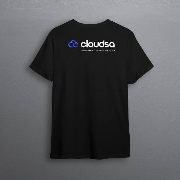 Waves on Black T-Shirt - Image 2